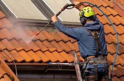 Démoussage et hydrofuge de toiture à Pradières